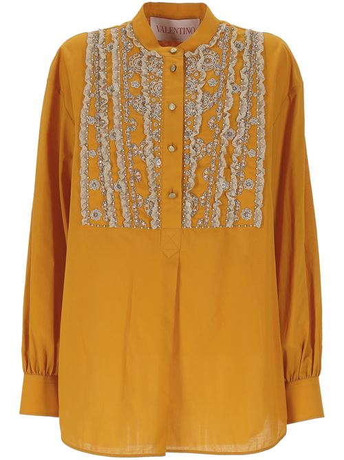 Mustard yellow shirt VALENTINO GARAVANI | 6B3AEAB1906JB5